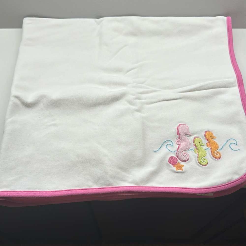 Gymboree seahorse blanket Vintage tag year 2007